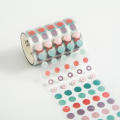 Stationery Tape 1250 Pcs/ Roll Dots Washi Tape Round Stickers Dot Stickers For Diy Decorative Diary Planner Scrapbooking